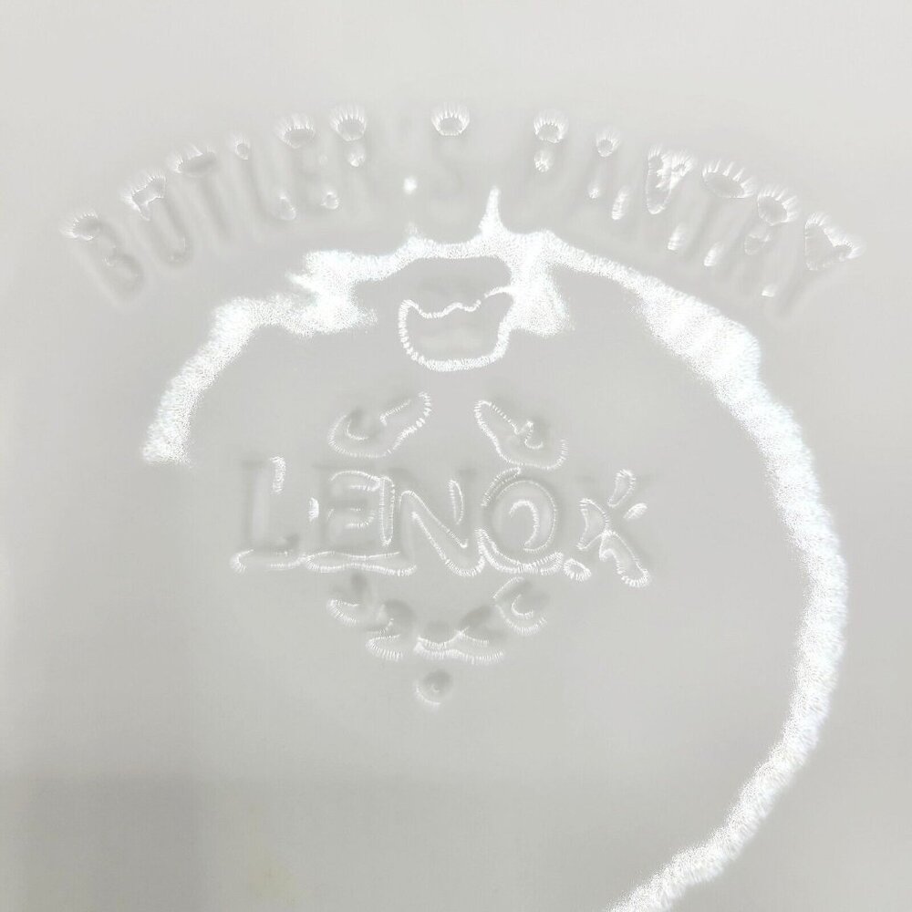Lenox Butler's Pantry 11-3/8" Dinner Plate Cream with Ribbed & Beaded Rim Mint - Picture 9 of 9